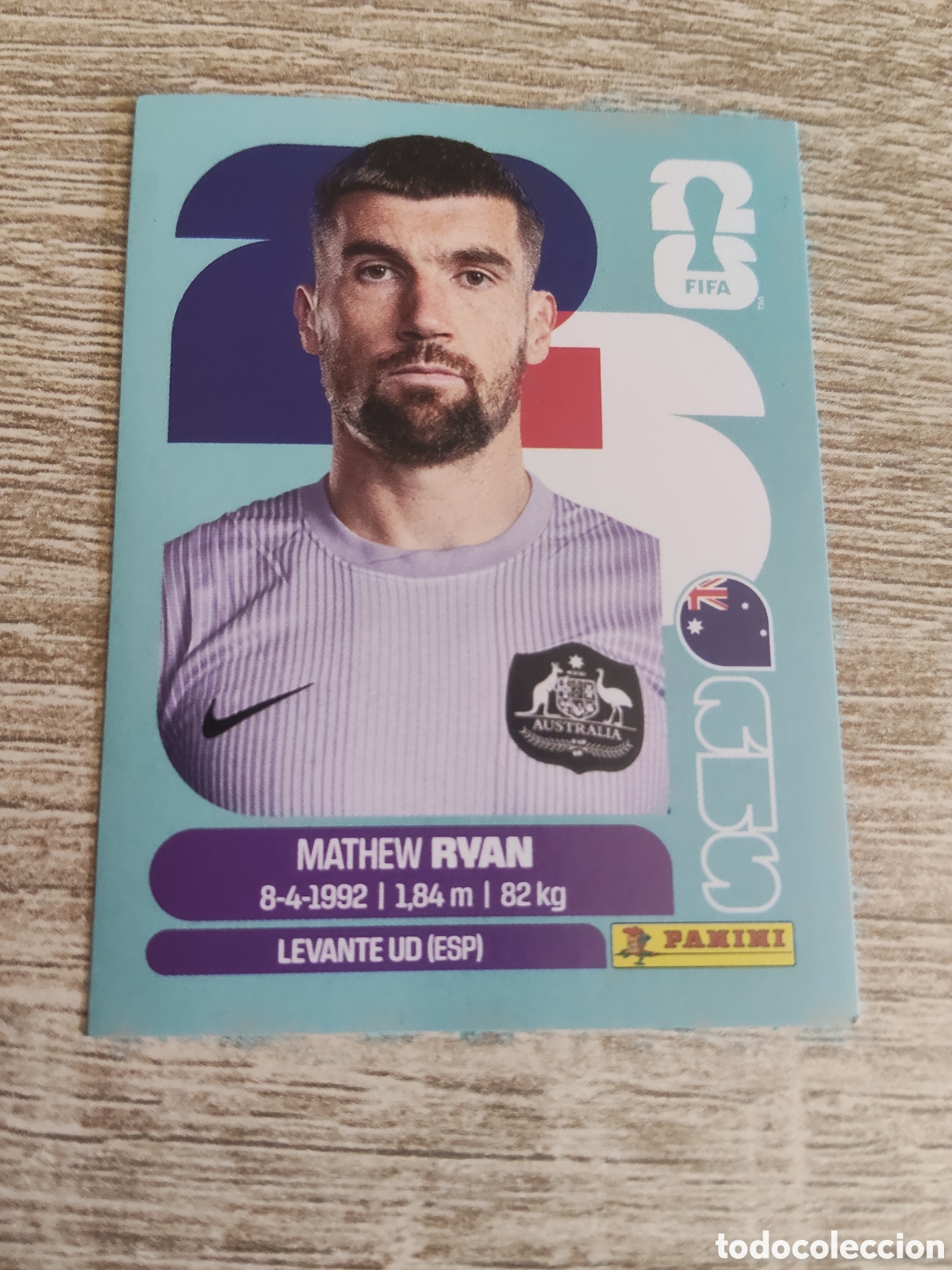 Cromos de F&uacute;tbol: Panini mundial 2026 AUS 2 Mathew Ryan Australia