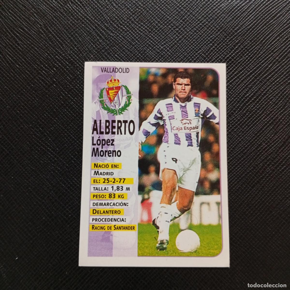 Football Stickers: 211 ALBERTO VALLADOLID PANINI 1998 1999 CROMO FUTBOL LIGA 98 99 - SIN PEGAR - A67 PG415