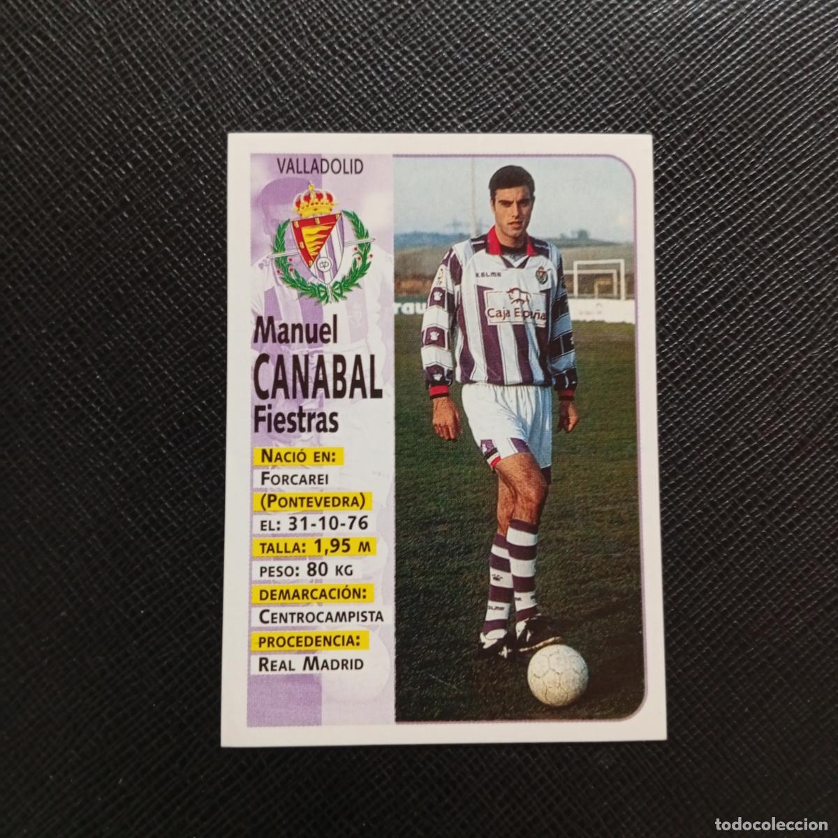 Football Stickers: 211 CANABAL VALLADOLID PANINI 1998 1999 CROMO FUTBOL LIGA 98 99 - SIN PEGAR - A67 PG415