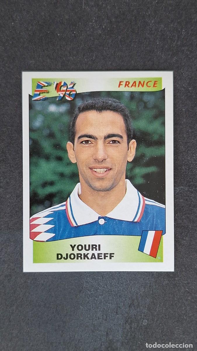 Football Stickers: L2 YOURI DJORKAEFF SELECCION FRANCIA 189 EUROCOPA 1996 EURO 96 PANINI NUNCA PEGADO SIN PEGAR
