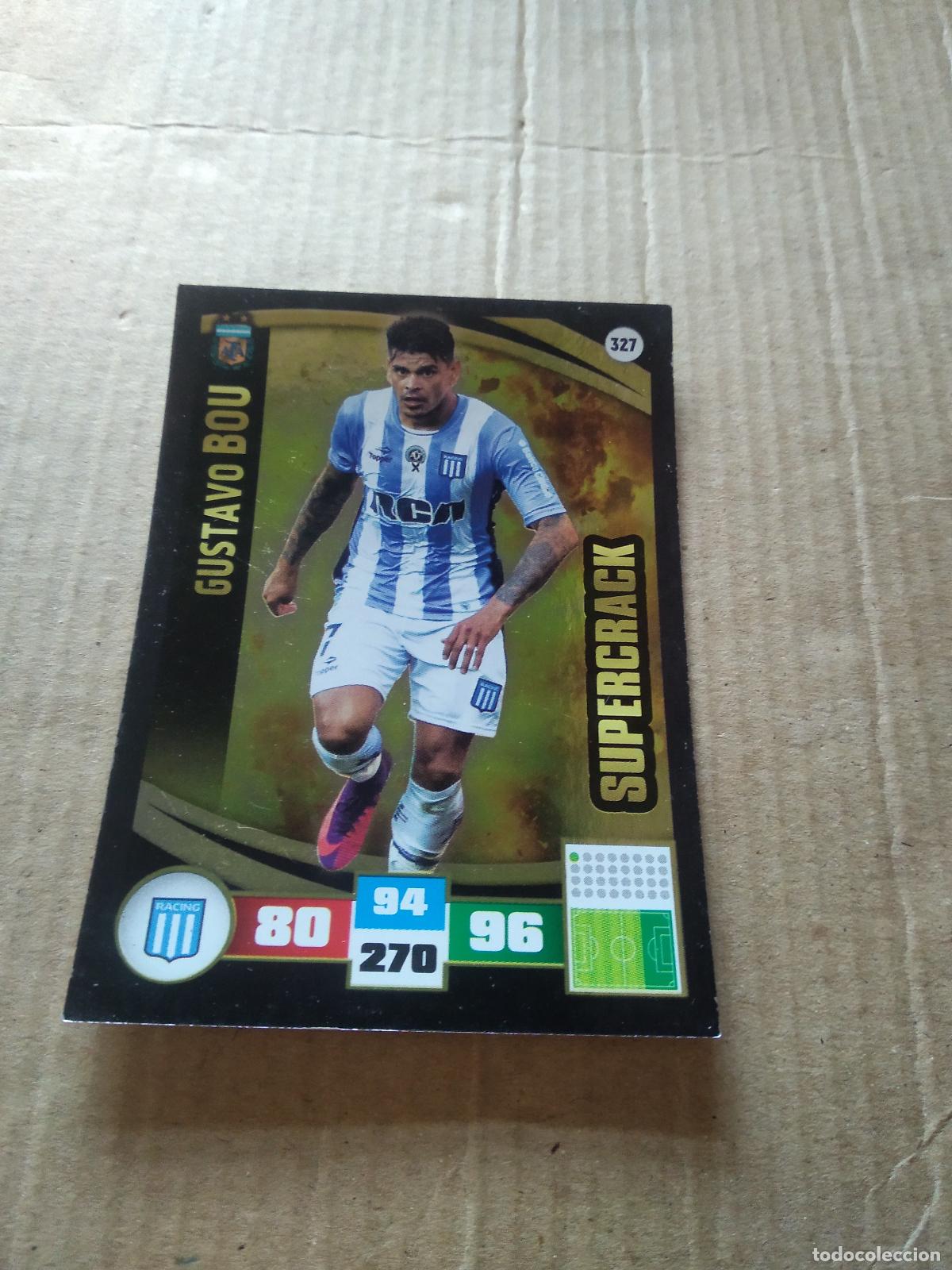 Fu&szlig;ball-Sticker: 327 GUSTAVO BOU RACING CROMO FUTBOL ARGENTINO PANINI LIGA ARGENTINA 2017 ADRENALYN