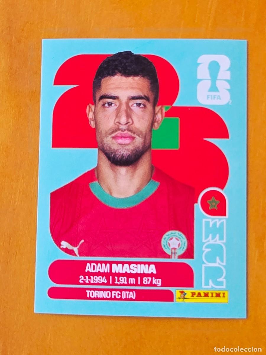 Fu&szlig;ball-Sticker: MAR 9 Adam Masina, Marruecos, Panini FIFA World Cup Mundial 2026 Sticker