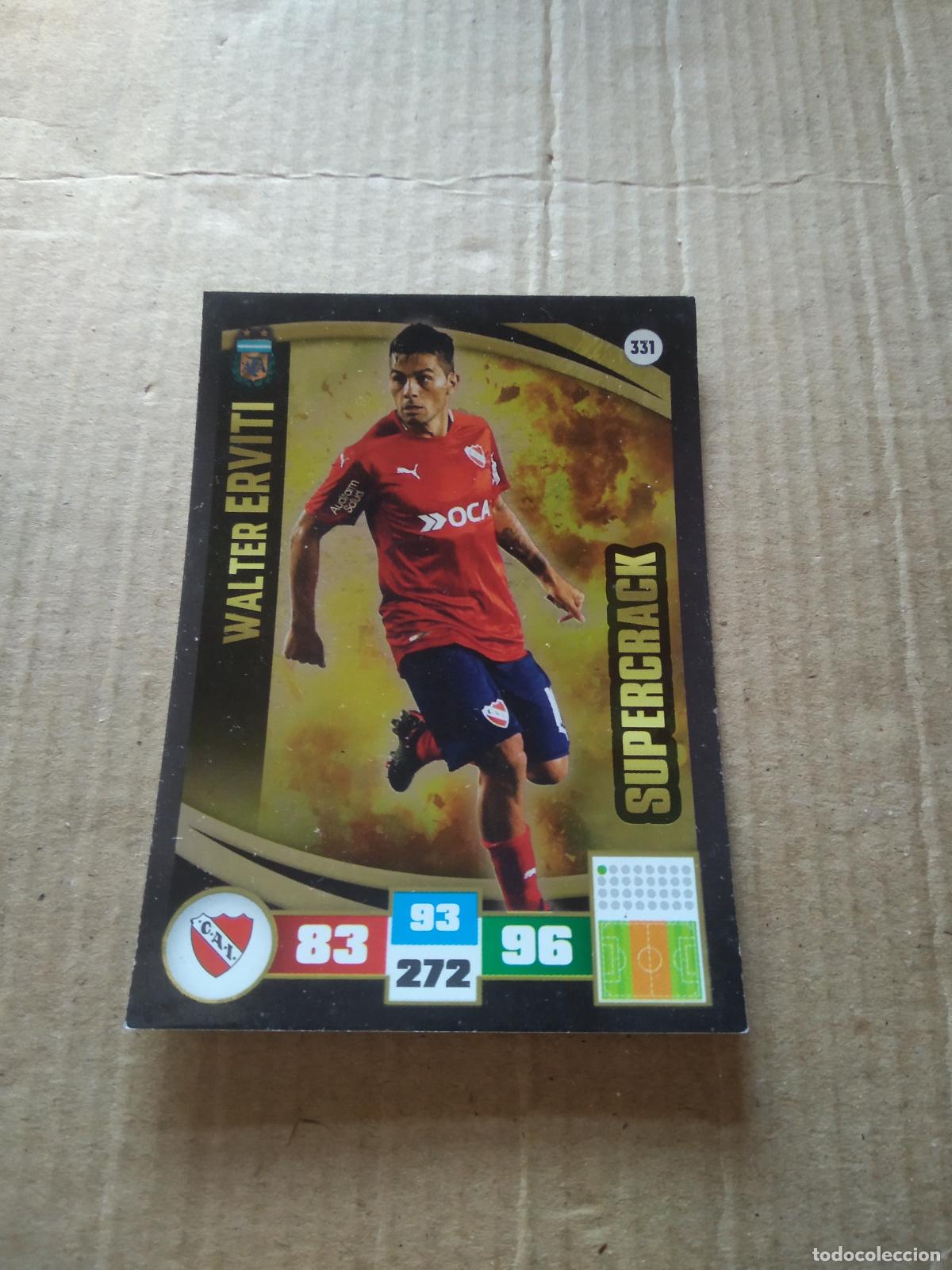 Fu&szlig;ball-Sticker: 331 WALTER ERVITI INDEPENDIENTE CROMO FUTBOL ARGENTINO PANINI LIGA ARGENTINA 2017 ADRENALYN