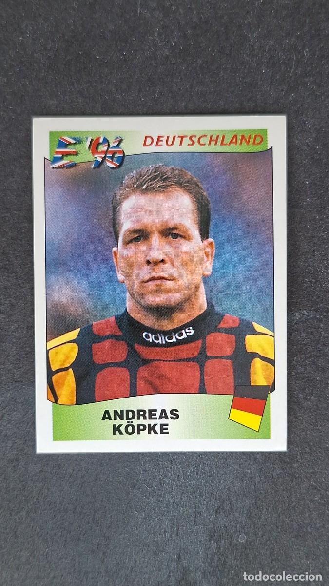 Fu&szlig;ball-Sticker: L2 ANDREAS K&Ouml;PKE SELECCION ALEMANIA 197 EUROCOPA 1996 EURO 96 PANINI NUNCA PEGADO SIN PEGAR
