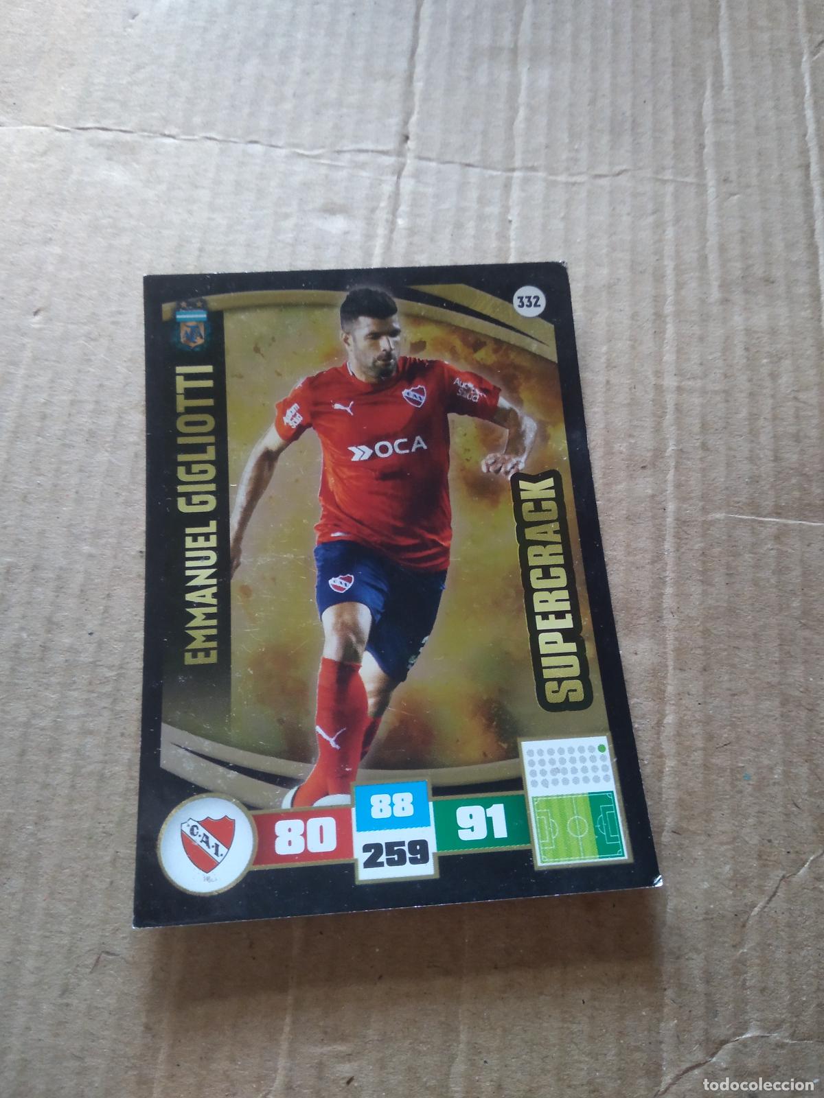 Cartes &agrave; collectionner de Football: 332 EMMANUEL GIGLIOTTI INDEPENDIENTE CROMO FUTBOL ARGENTINO PANINI LIGA ARGENTINA 2017 ADRENALYN
