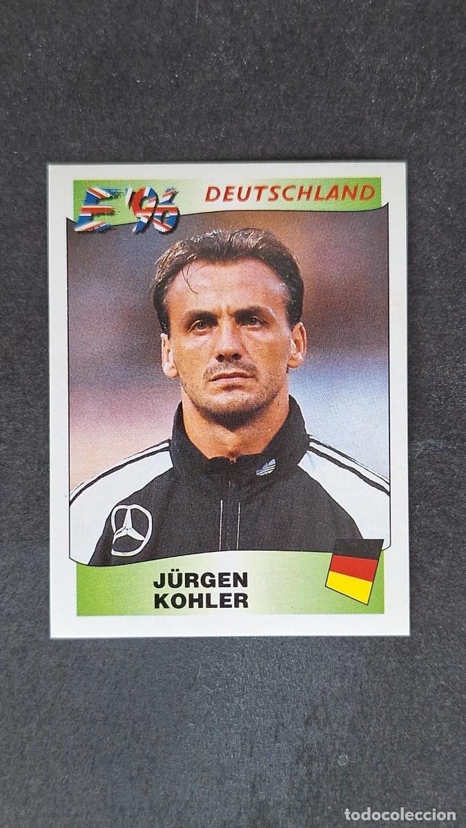 Football Stickers: L2 J&Uuml;RGEN KOHLER SELECCION ALEMANIA 200 EUROCOPA 1996 EURO 96 PANINI NUNCA PEGADO SIN PEGAR