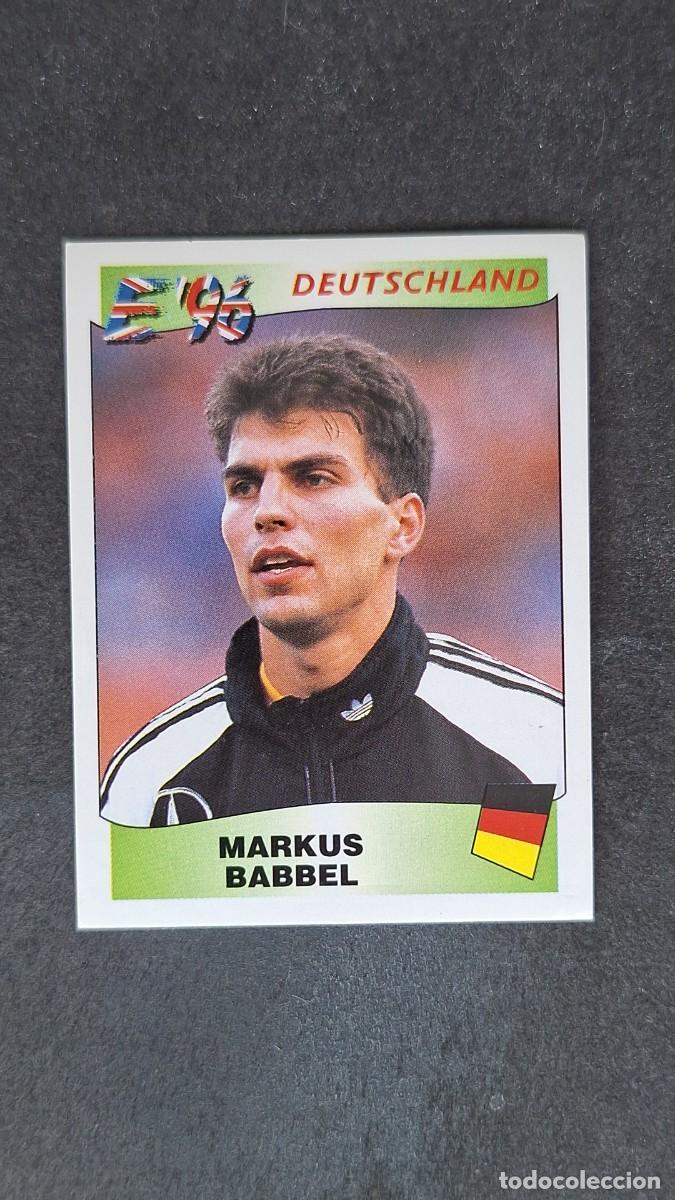 Football Stickers: L2 MARKUS BABBEL SELECCION ALEMANIA 201 EUROCOPA 1996 EURO 96 PANINI NUNCA PEGADO SIN PEGAR