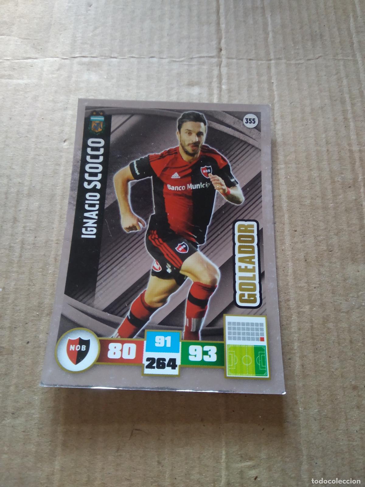 Cromos de F&uacute;tbol: 355 IGNACIO SCOCCO NEWELL'S CROMO FUTBOL ARGENTINO PANINI LIGA ARGENTINA 2017 ADRENALYN