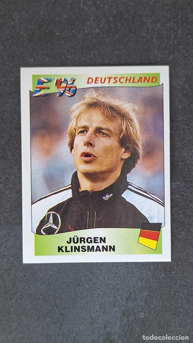 Cartes &agrave; collectionner de Football: L2 J&Uuml;RGEN KLINSMANN SELECCION ALEMANIA 210 EUROCOPA 1996 EURO 96 PANINI NUNCA PEGADO SIN PEGAR