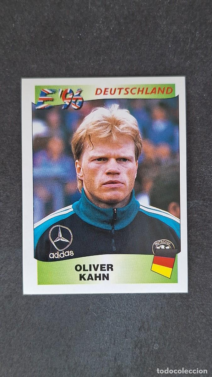 Cromos de F&uacute;tbol: L2 OLIVER KAHN SELECCION ALEMANIA 214 EUROCOPA 1996 EURO 96 PANINI NUNCA PEGADO SIN PEGAR