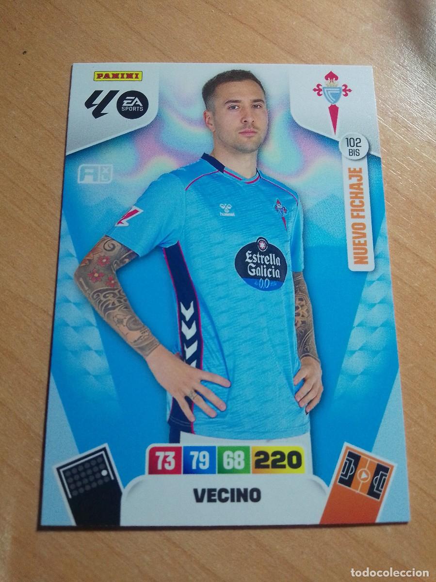Cromos de F&uacute;tbol: 102 BIS VECINO NUEVO FICHAJE DEL CELTA 25 26 ADRENALYN XL 2025 2026