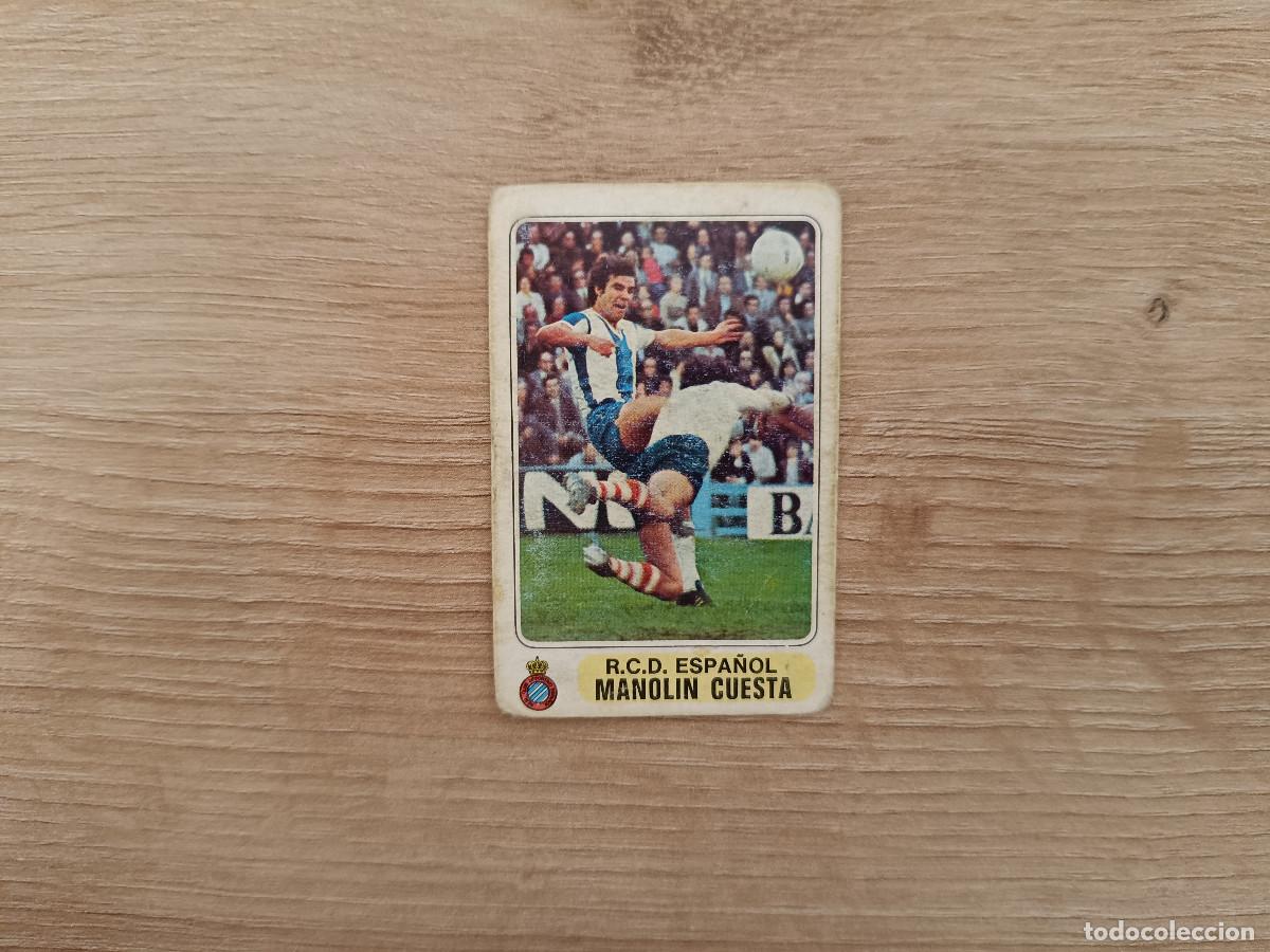 Cromos de F&uacute;tbol: CROMO PACOSA FUTBOL EN ACCION MANOLIN CUESTA ESPA&Ntilde;OL DESPEGADO 1978 1979 78 79 D526