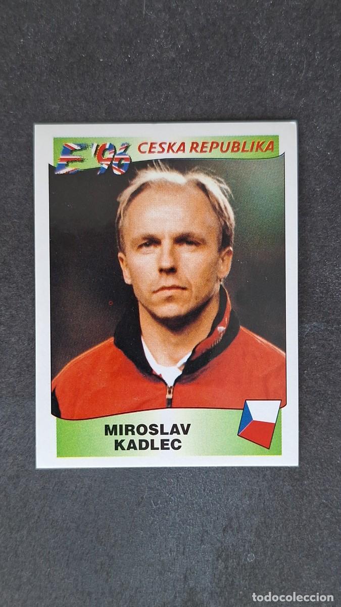 Cromos de F&uacute;tbol: L2 MIROSLAV KADLEC SELECCION REPUBLICA CHECA 218 EUROCOPA 1996 EURO 96 PANINI NUNCA PEGADO SIN PEGAR
