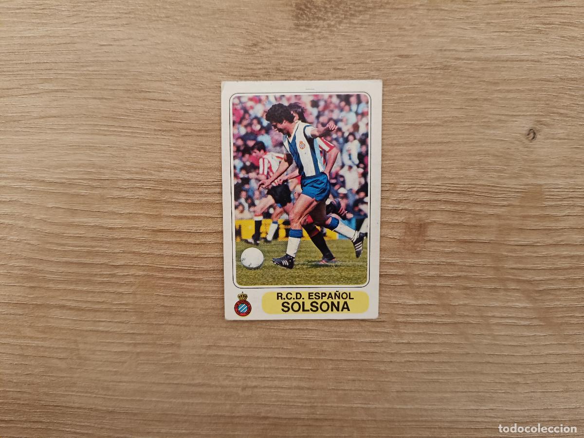 Cromos de F&uacute;tbol: CROMO PACOSA FUTBOL EN ACCION SOLSONA ESPA&Ntilde;OL SIN PEGAR NUNCA PEGADO 1978 1979 78 79 D526