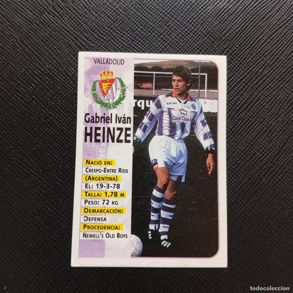 Football Stickers: 216 HEINZE VALLADOLID PANINI 1998 1999 CROMO FUTBOL LIGA 98 99 - SIN PEGAR - A67 PG433