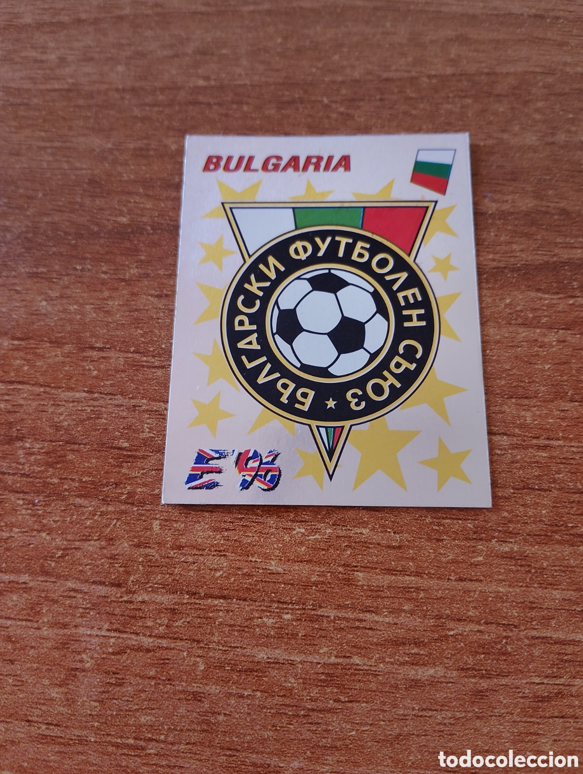 Football Stickers: N&deg;135 ESCUDO BULGARIA EURO INGLATERRA 96 PANINI EUROPA 1996. NUNCA PEGADO