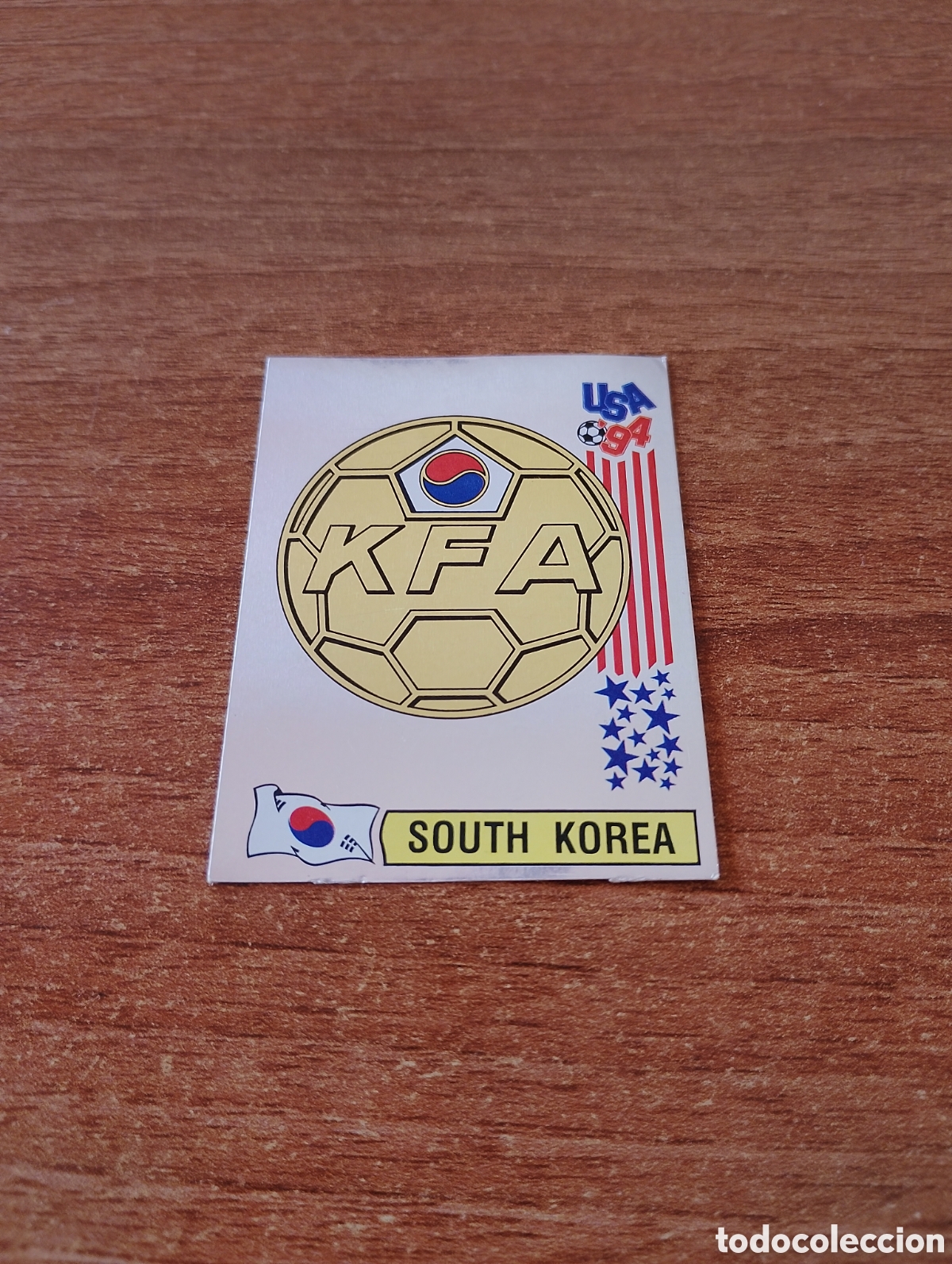 Cromos de Futebol: N&deg;210 Escudo South Korea (Corea Del Sur) Mundial USA 94 PANINI. Nunca pegado
