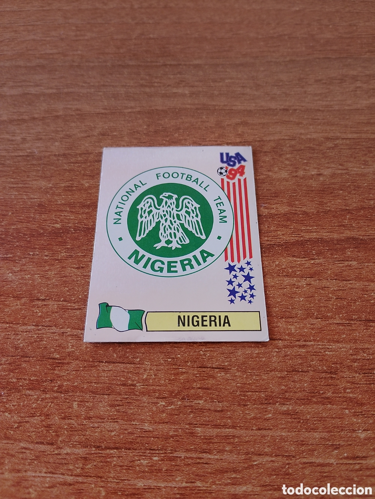 Cromos de f&uacute;tbol: N&deg;235 Escudo Nigeria Mundial USA 94 PANINI. Nunca pegado