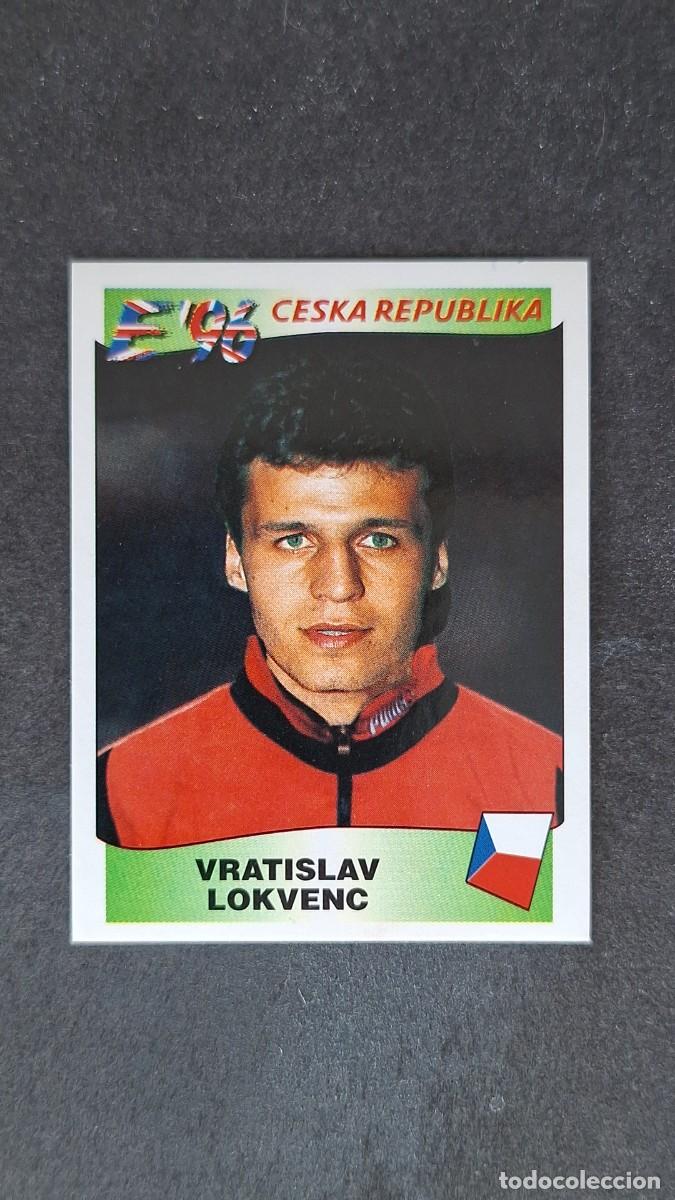 Cromos de F&uacute;tbol: L2 VRATISLAV LOKVE SELECCION REPUBLICA CHECA 232 EUROCOPA 1996 EURO 96 PANINI NUNCA PEGADO SIN PEGAR