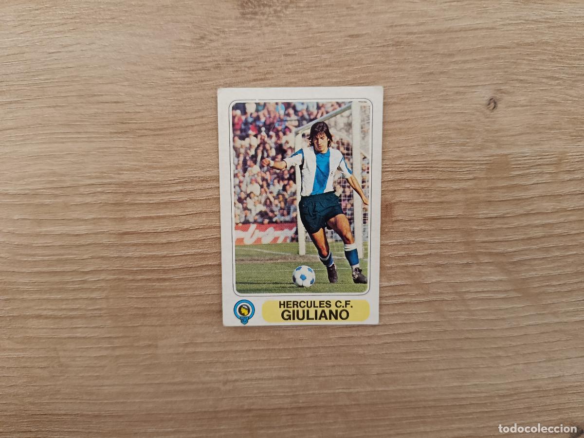 Cromos de F&uacute;tbol: CROMO PACOSA FUTBOL EN ACCION GIULIANO HERCULES SIN PEGAR NUNCA PEGADO 1978 1979 78 79 D526