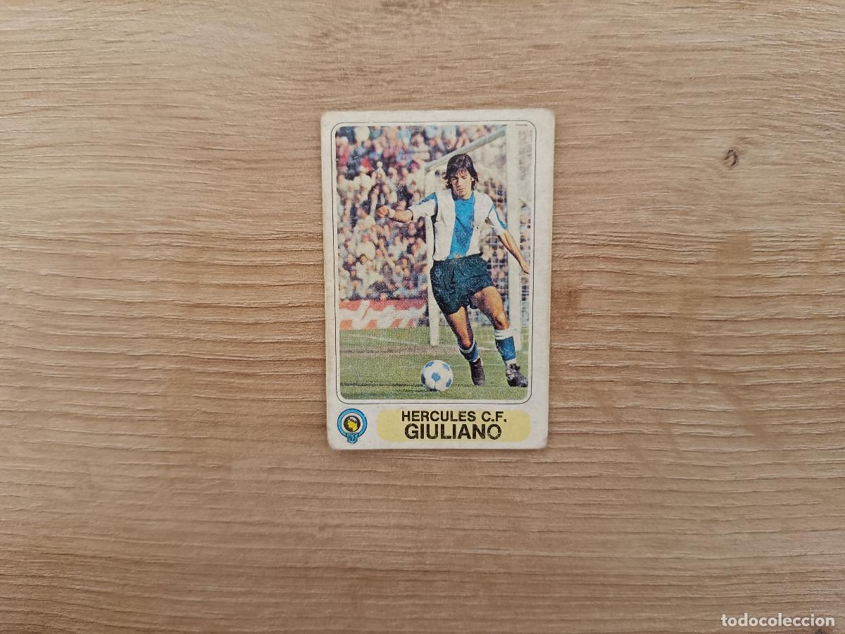 Cromos de F&uacute;tbol: CROMO PACOSA FUTBOL EN ACCION GIULIANO HERCULES SIN PEGAR NUNCA PEGADO 1978 1979 78 79 D526