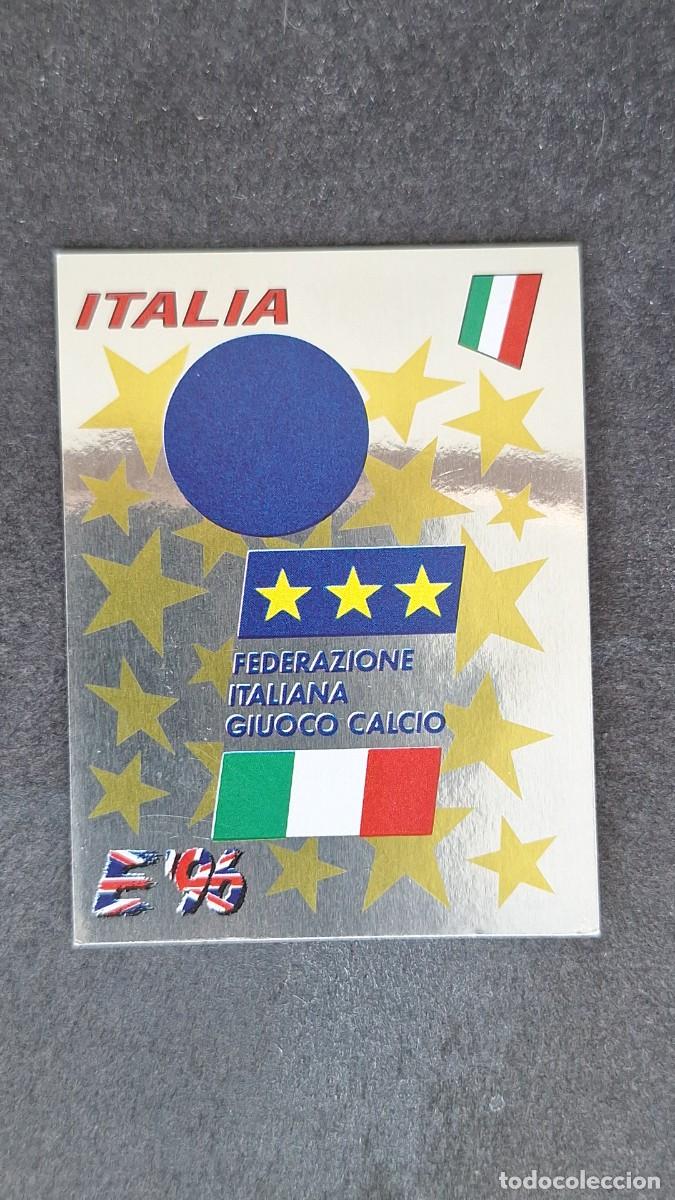 Cromos de F&uacute;tbol: L2 ESCUDO SELECCION ITALIA 235 EUROCOPA 1996 EURO 96 PANINI NUNCA PEGADO SIN PEGAR