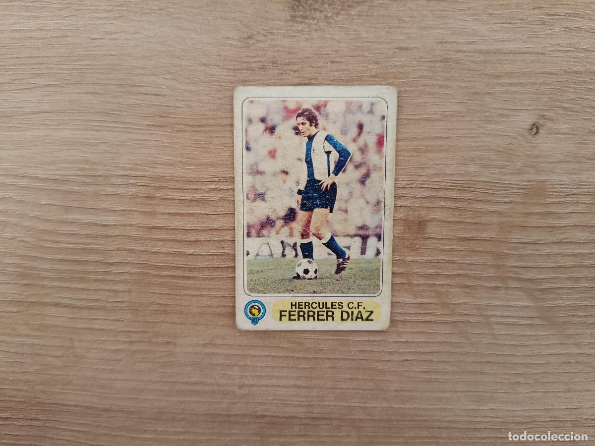 Cromos de F&uacute;tbol: CROMO PACOSA FUTBOL EN ACCION FERRER DIAZ HERCULES DESPEGADO 1978 1979 78 79 D526