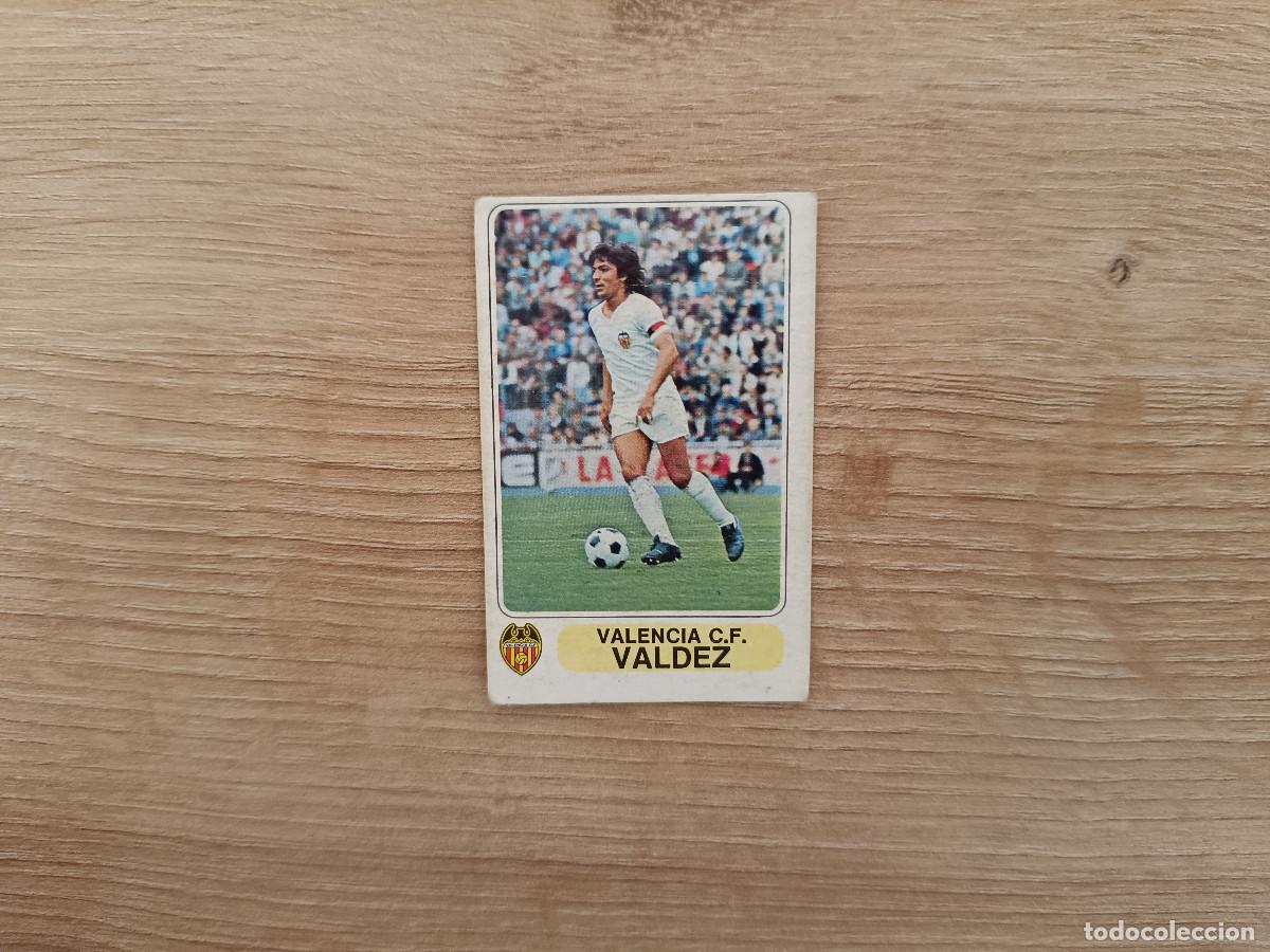 Fu&szlig;ball-Sticker: CROMO PACOSA FUTBOL EN ACCION VALDEZ VALENCIA DESPEGADO 1978 1979 78 79 D526