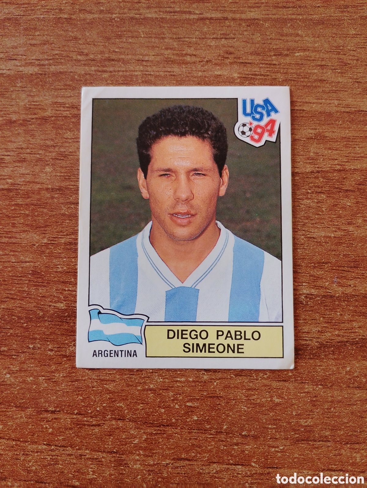 Fu&szlig;ball-Sticker: N&deg;253 Diego Pablo Simeone (Argentina) Mundial USA 94 PANINI. Nunca pegado