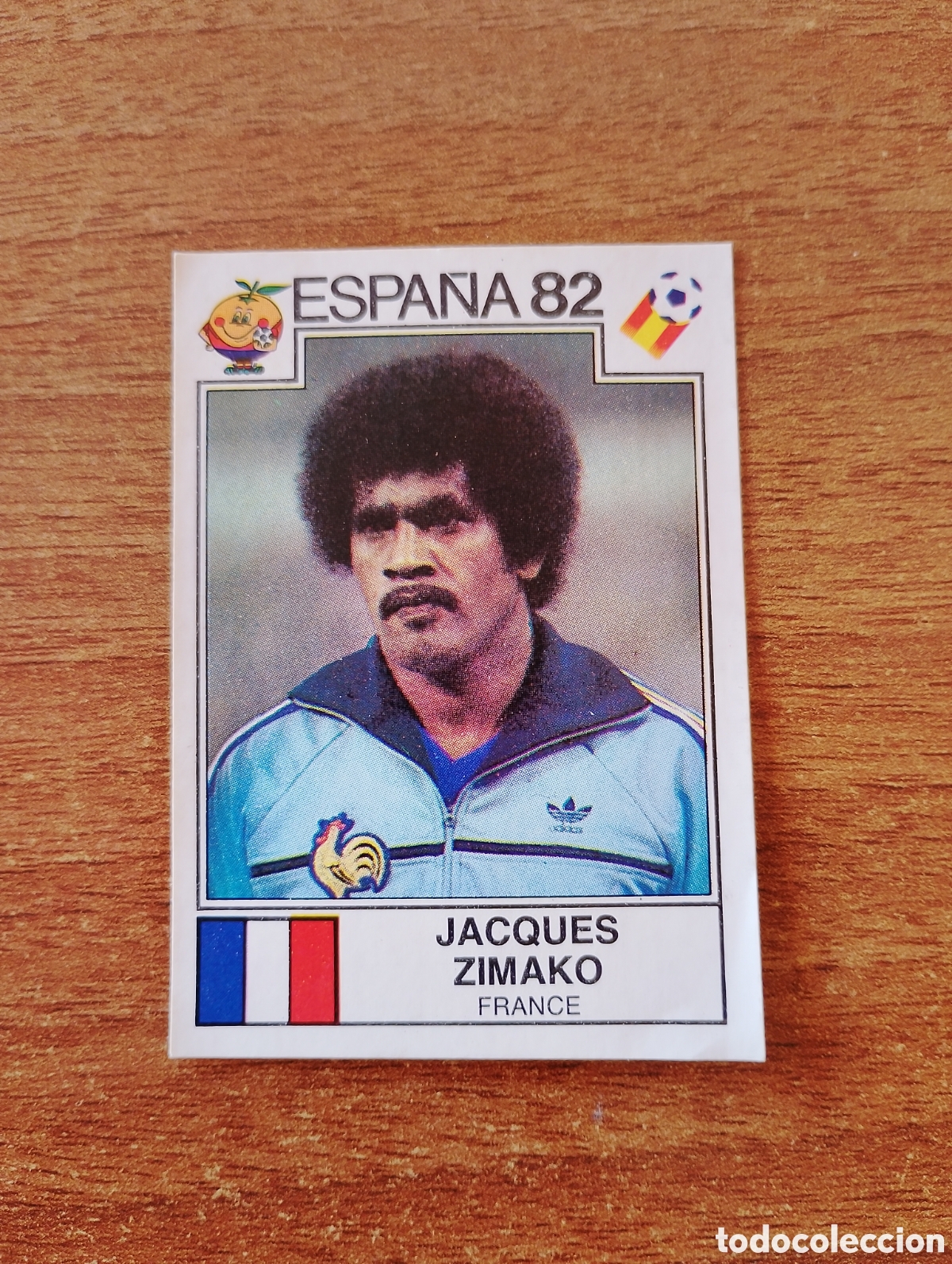 Cromos de Futebol: N&deg;287 JACQUES ZIMAKO (FRANCIA) MUNDIAL ESPA&Ntilde;A 82 PANINI. NUNCA PEGADO