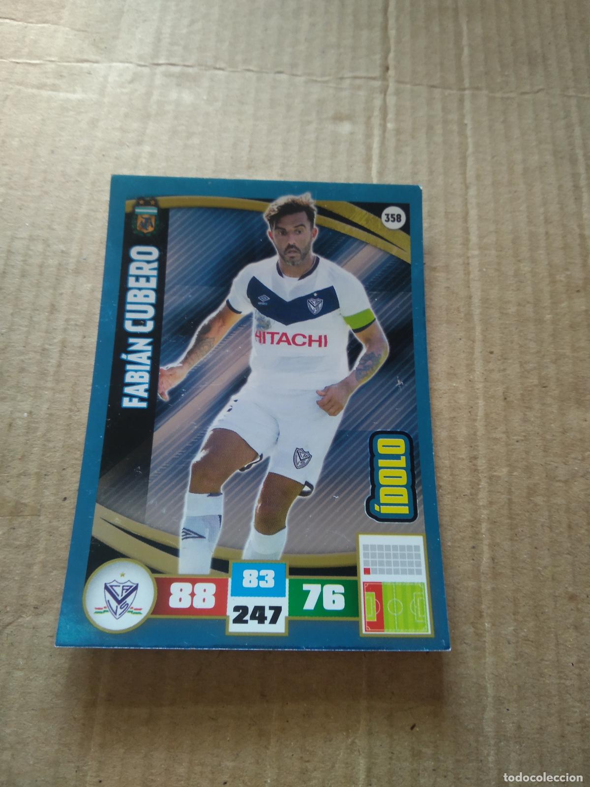 Cromos de F&uacute;tbol: 358 FABIAN CUBERO VELEZ CROMO FUTBOL ARGENTINO PANINI LIGA ARGENTINA 2017 ADRENALYN