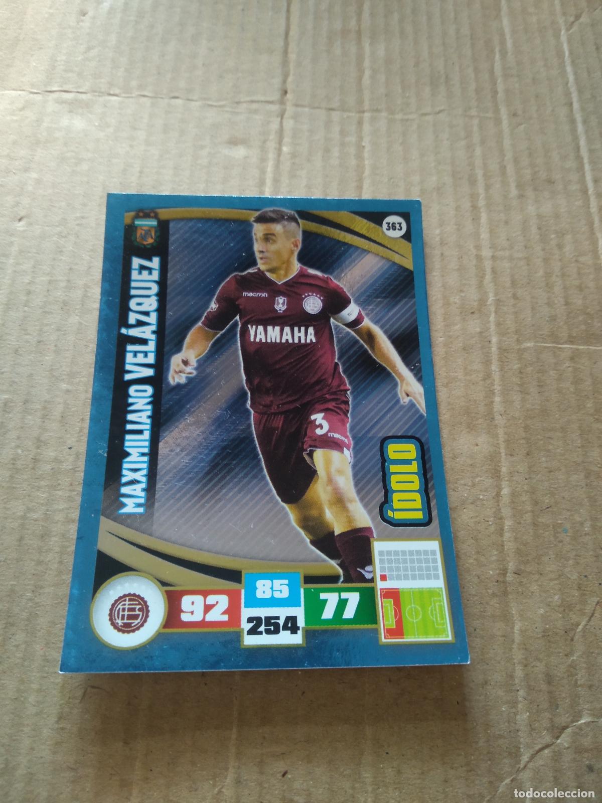 Cromos de F&uacute;tbol: 363 MAXIMILIANO VELAZQUEZ LANUS CROMO FUTBOL ARGENTINO PANINI LIGA ARGENTINA 2017 ADRENALYN