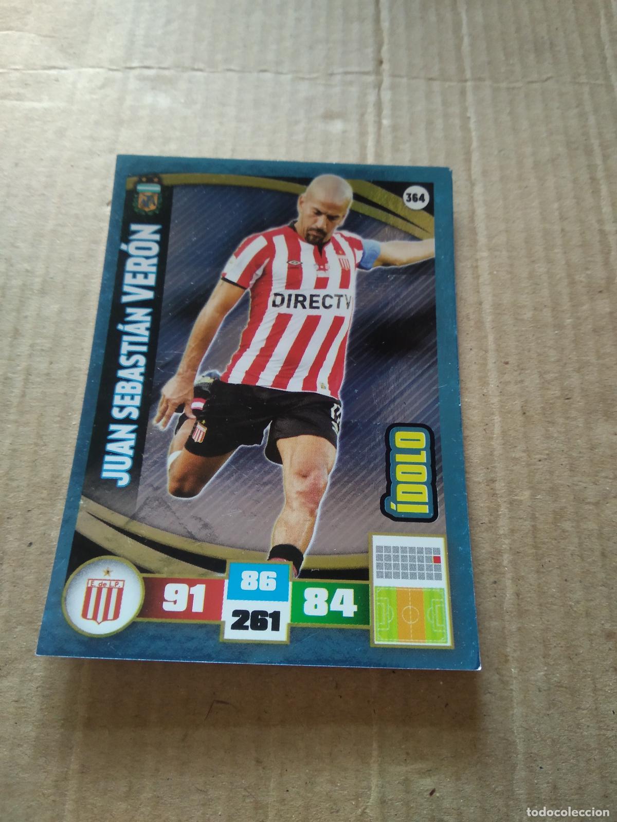 Cromos de F&uacute;tbol: 364 JUAN SEBASTIAN VERON ESTUDIANTES CROMO FUTBOL ARGENTINO PANINI LIGA ARGENTINA 2017 ADRENALYN