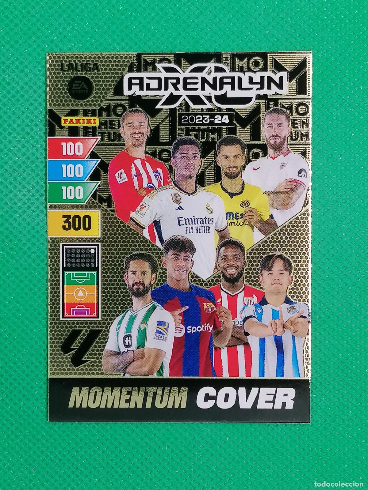 Cromos de f&uacute;tbol: MOMENTUM COVER LA LIGA ADRENALYN XL YAMAL ROOKIE BELLINGHAM 23 24 2023 2024