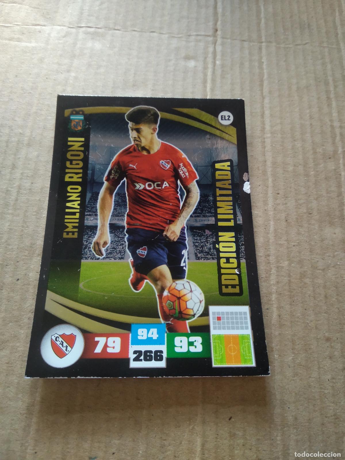 Cromos de F&uacute;tbol: EL2 EMILIANO RIGONI EDICION LIMITADA CROMO FUTBOL ARGENTINO PANINI LIGA ARGENTINA 2017 ADRENALYN