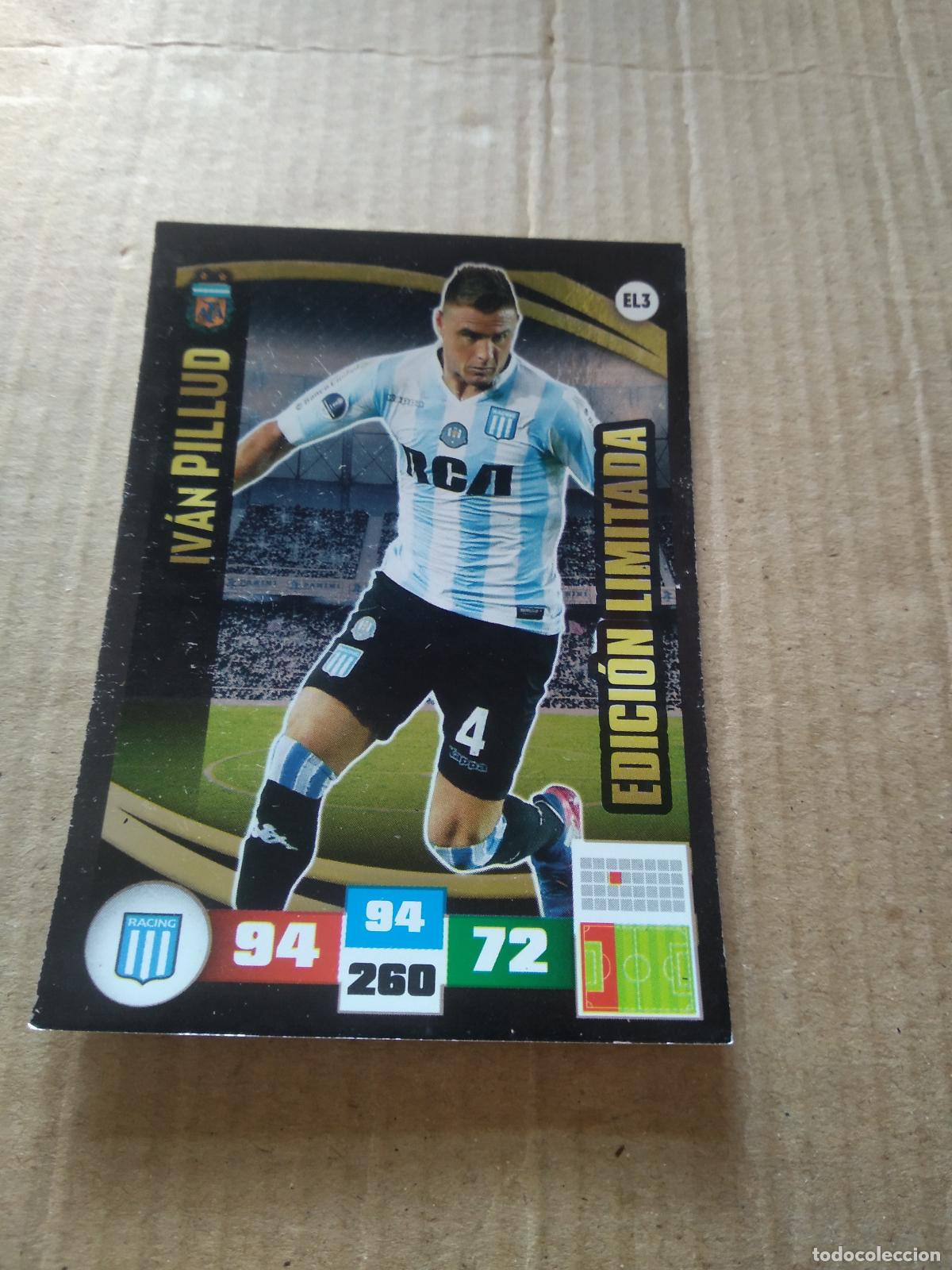 Figurine di Calcio: EL3 IVAN PILLUD RACING EDICION LIMITADA CROMO FUTBOL ARGENTINO PANINI LIGA ARGENTINA 2017 ADRENALYN