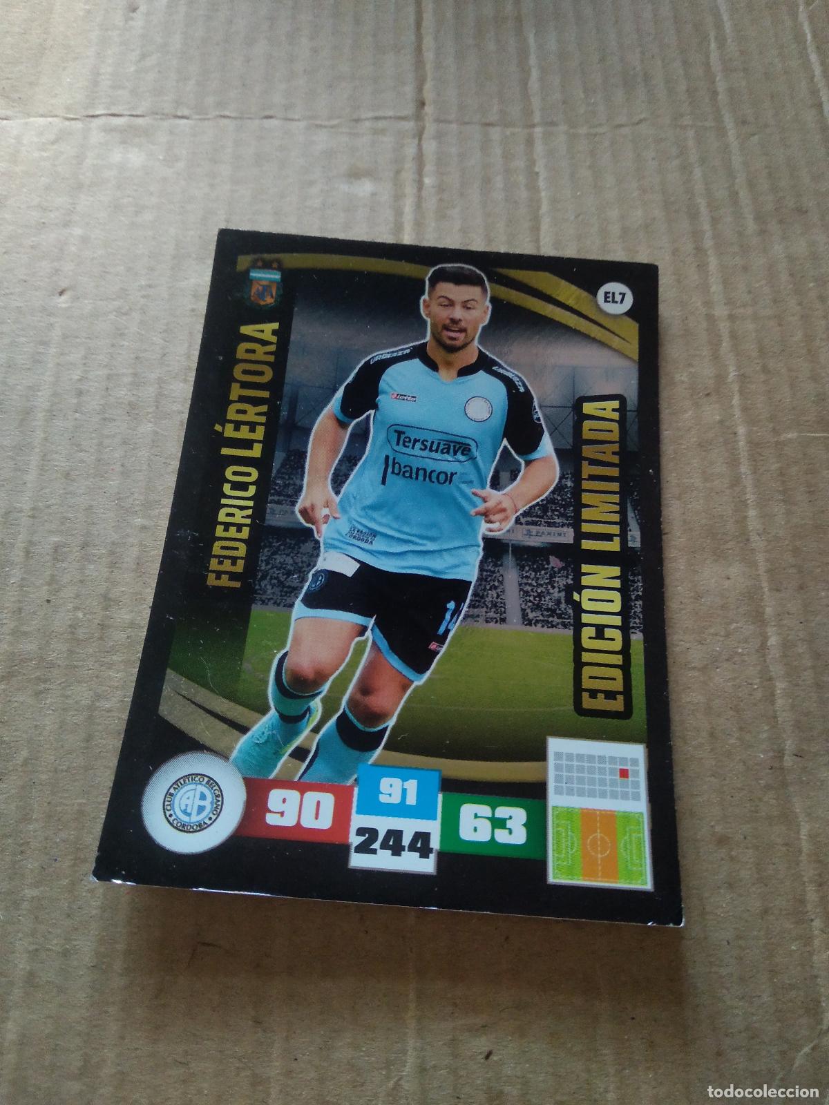 Figurine di Calcio: EL7 FEDERICO LERTORA EDICION LIMITADA CROMO FUTBOL ARGENTINO PANINI LIGA ARGENTINA 2017 ADRENALYN