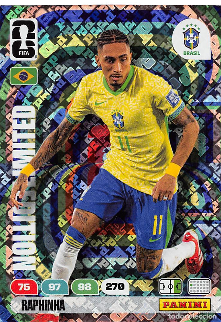 Cromos de F&uacute;tbol: PANINI ADRENALYN FIFA WORLD CUP MUNDIAL 2026 #LE RAPHINHA (BRASIL) LIMITED EDITION