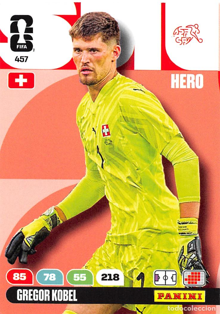 Fu&szlig;ball-Sticker: PANINI ADRENALYN FIFA WORLD CUP MUNDIAL 2026 #457 GREGOR KOBEL (SUIZA) BASE HERO