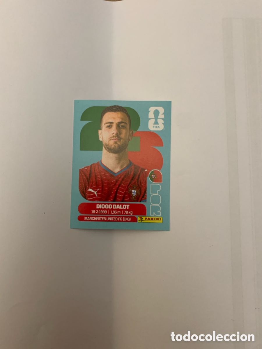 Fu&szlig;ball-Sticker: Cromo panini Diogo Dalot (Portugal)