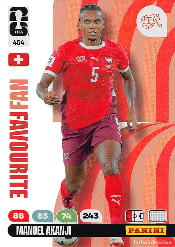 Fu&szlig;ball-Sticker: PANINI ADRENALYN FIFA WORLD CUP MUNDIAL 2026 #454 MANUEL AKANJI (SUIZA) FAN FAVOURITE