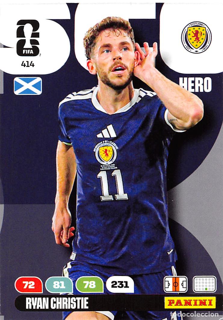 Fu&szlig;ball-Sticker: PANINI ADRENALYN FIFA WORLD CUP MUNDIAL 2026 #414 RYAN CHRISTIE (ESCOCIA) BASE HERO