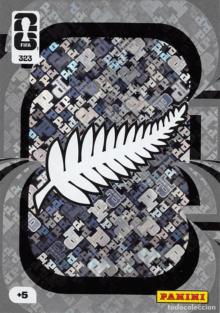 Fu&szlig;ball-Sticker: PANINI ADRENALYN FIFA WORLD CUP MUNDIAL 2026 #323 ESCUDO (NUEVA ZELANDA)