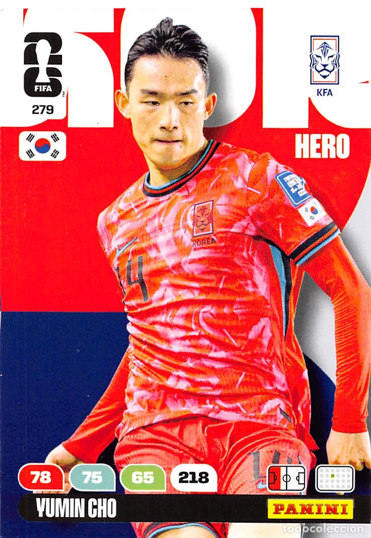 Football Stickers: PANINI ADRENALYN FIFA WORLD CUP MUNDIAL 2026 #279 YUMIN CHO (COREA DEL SUR) BASE HERO