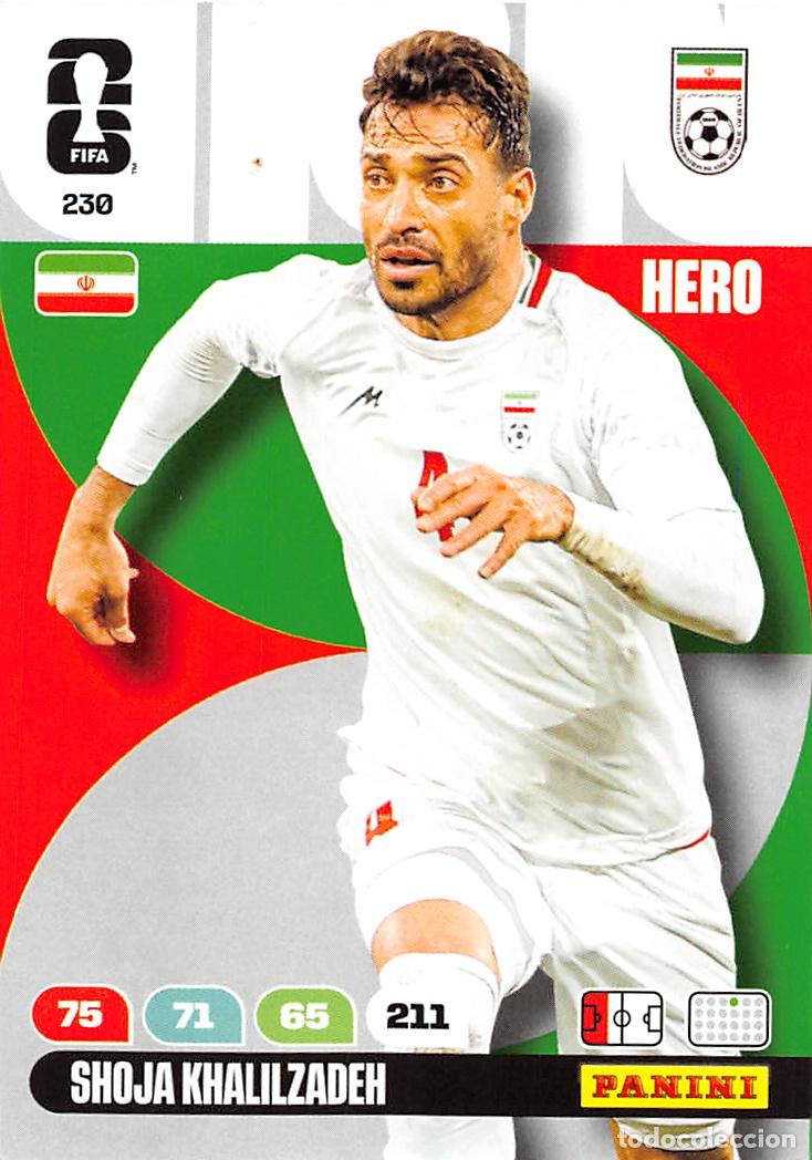 Football Stickers: PANINI ADRENALYN FIFA WORLD CUP MUNDIAL 2026 #230 SHOJA KHALILZADEH (IRAN) BASE HERO