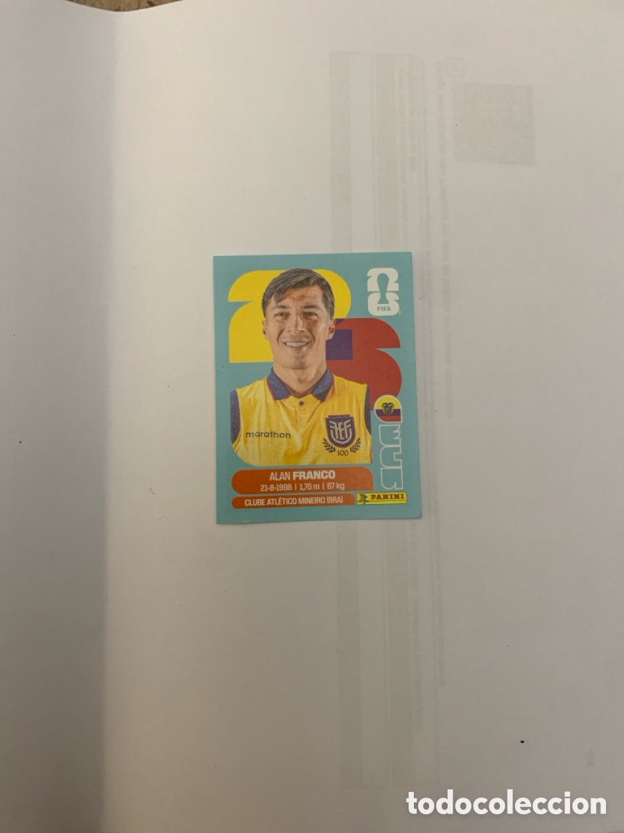 Fu&szlig;ball-Sticker: Cromo panini ECU10 Alan Franco