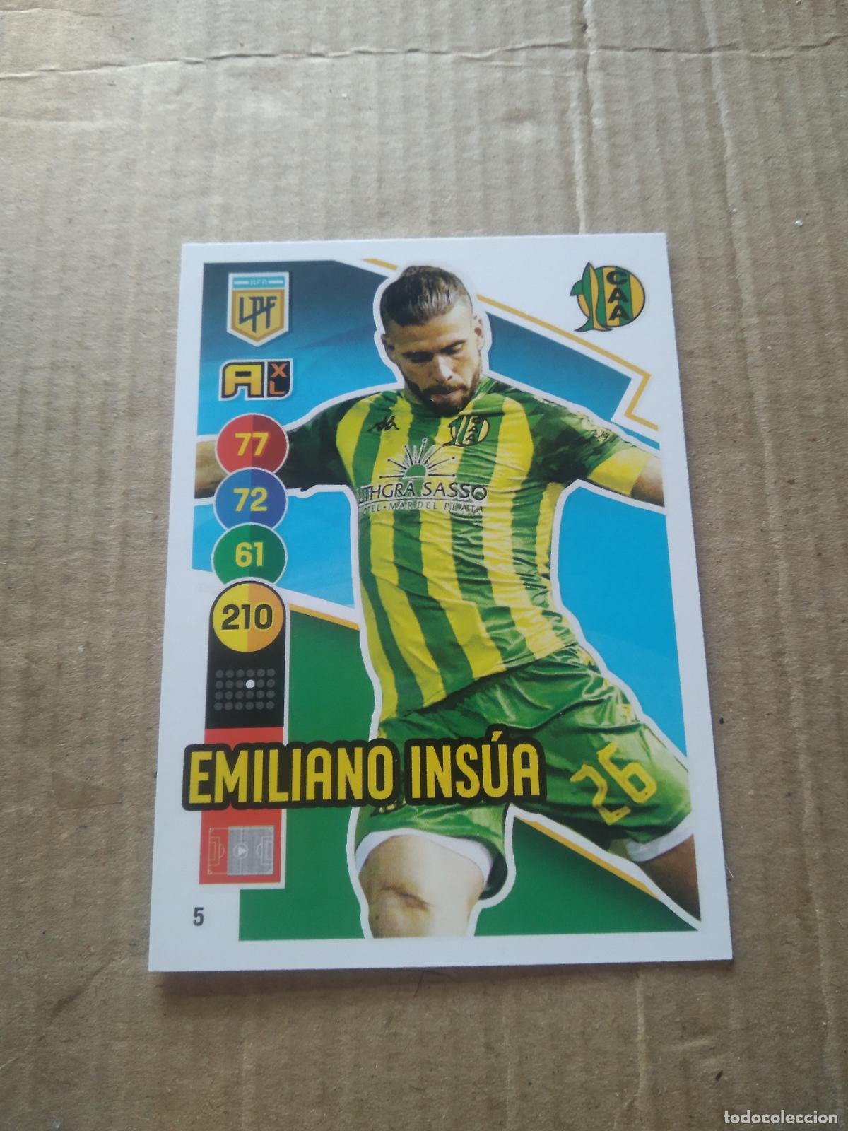 Football Stickers: 5 EMILIANO INSUA ALDOSIVI CROMO FUTBOL ARGENTINO PANINI LIGA ARGENTINA 2021 ADRENALYN