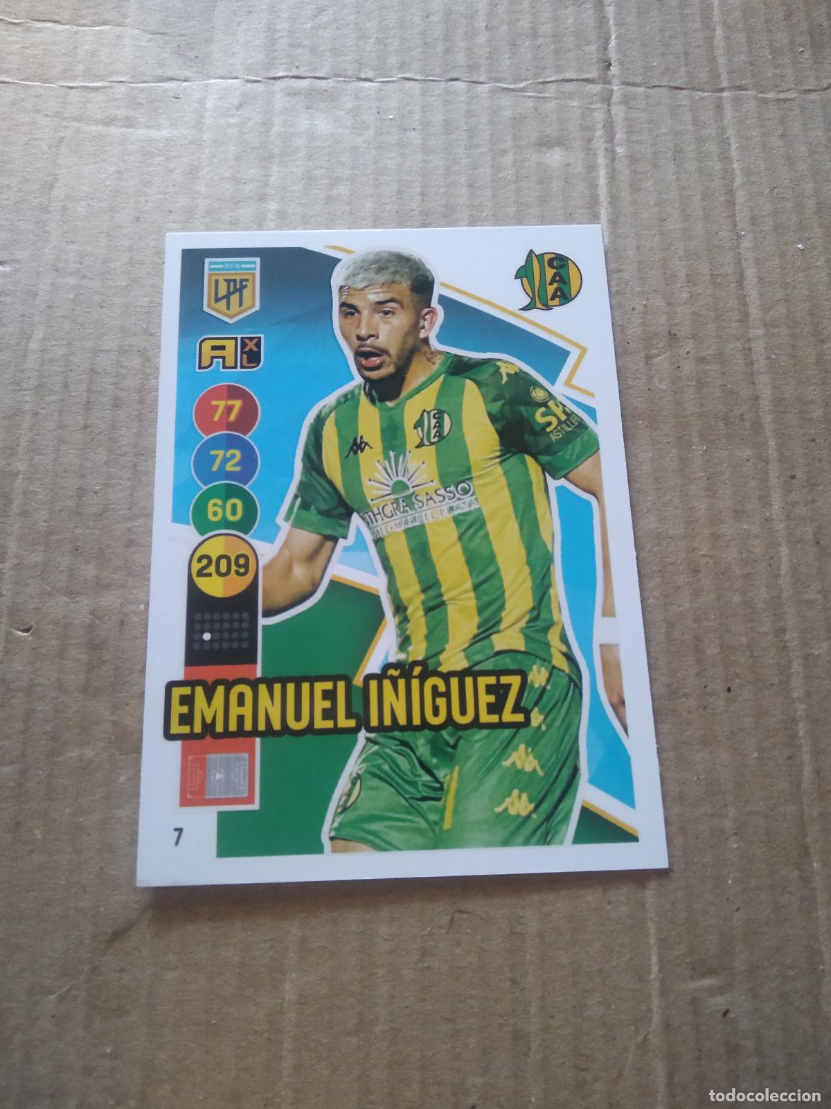 Football Stickers: 7 EMANUEL I&Ntilde;IGUEZ ALDOSIVI CROMO FUTBOL ARGENTINO PANINI LIGA ARGENTINA 2021 ADRENALYN