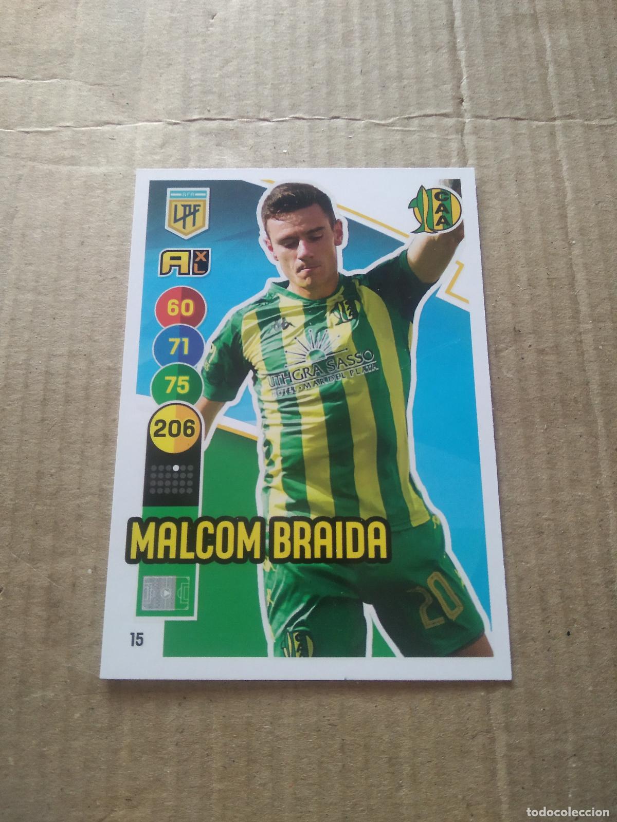 Fu&szlig;ball-Sticker: 15 MALCOM BRAIDA ALDOSIVI CROMO FUTBOL ARGENTINO PANINI LIGA ARGENTINA 2021 ADRENALYN