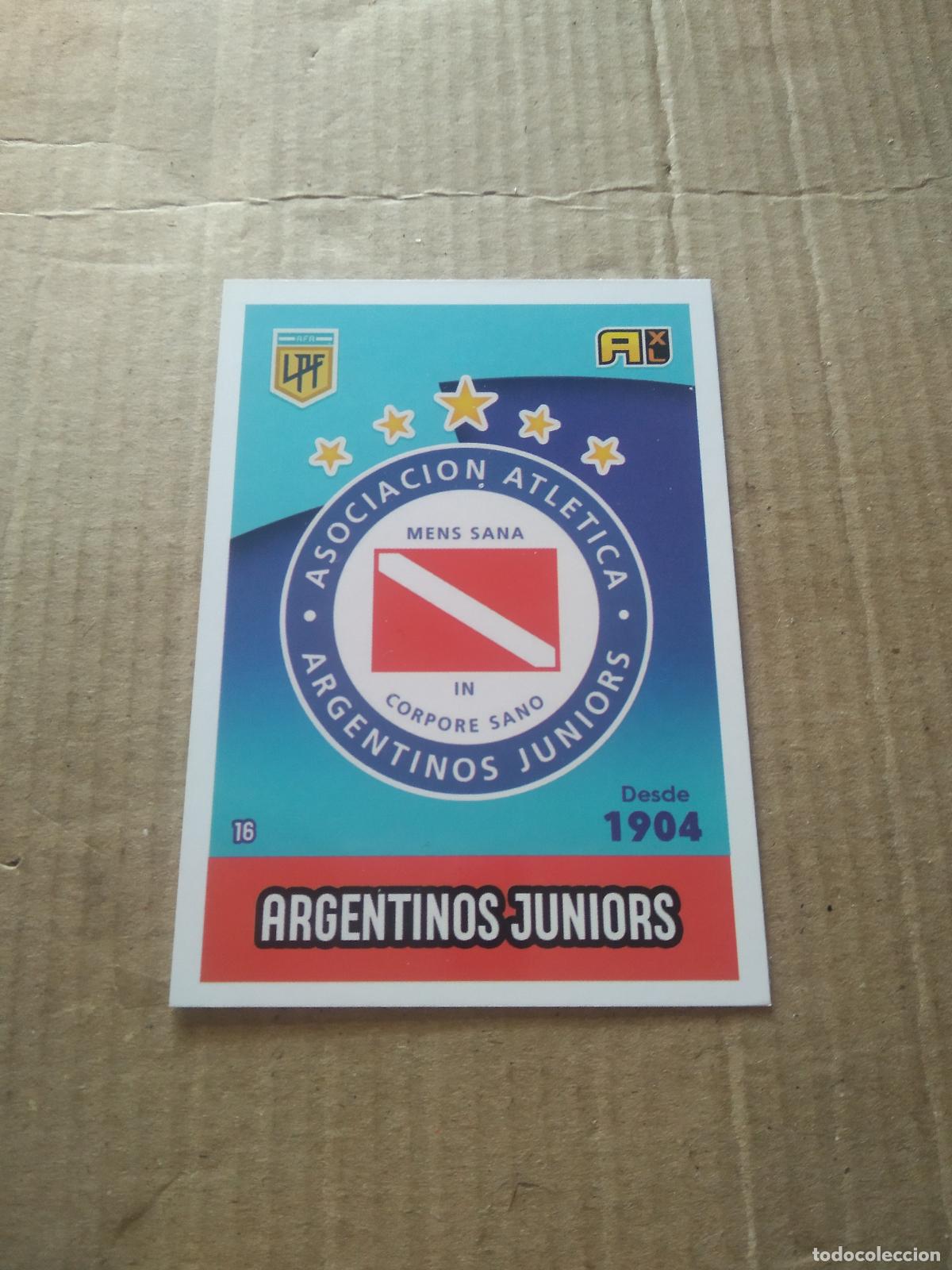 Fu&szlig;ball-Sticker: 16 ESCUDO ARGENTINOS JUNIORS CROMO FUTBOL ARGENTINO PANINI LIGA ARGENTINA 2021 ADRENALYN
